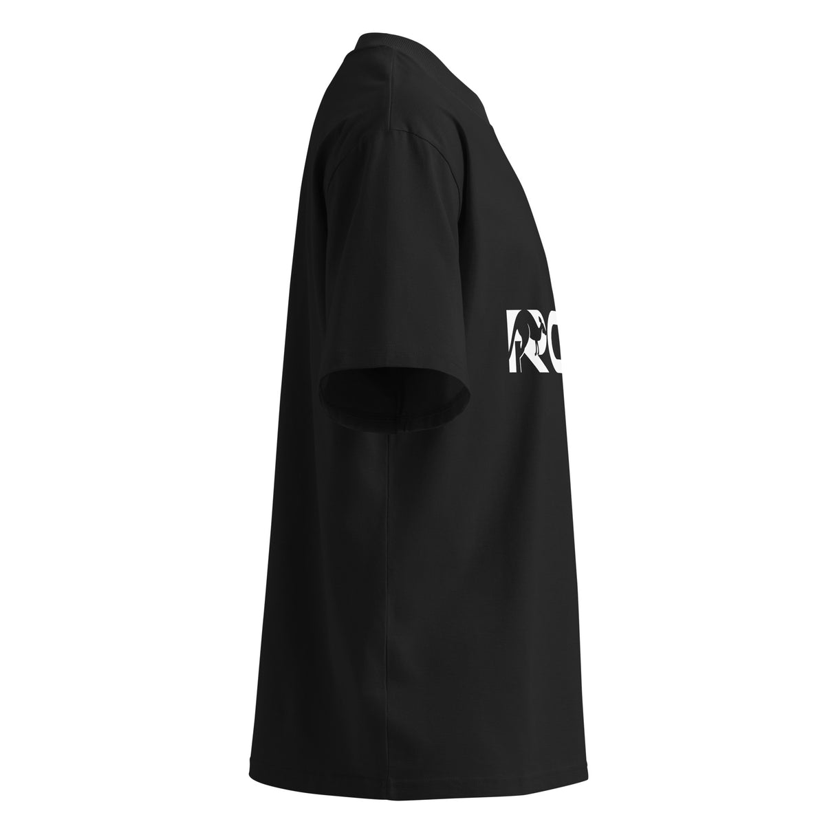 Unisex organic oversized high neck t-shirt