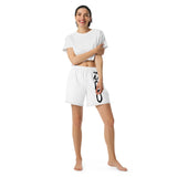 Vibrant unisex athletic long shorts featuring a seamless all over print design and moisture wicking performance fabric