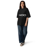 Unisex organic oversized high neck t-shirt