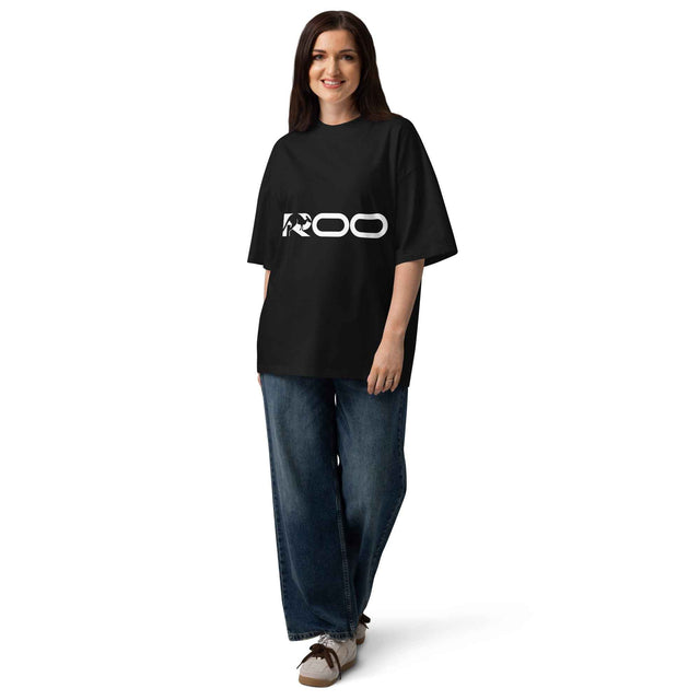 Unisex organic oversized high neck t-shirt